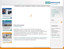 Tablet Screenshot of kwm-weisshaar.de